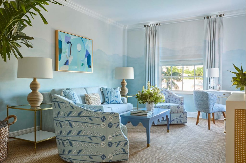 superior suite parlor living area