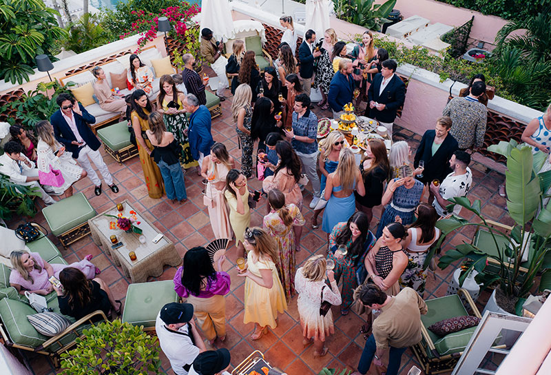 A singular setting for palm beach soirees.
