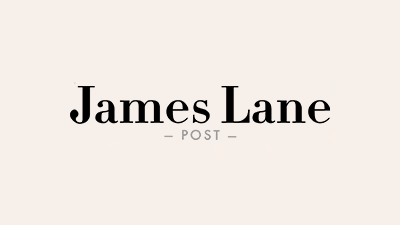 James Lane Post logo in black on off-white background