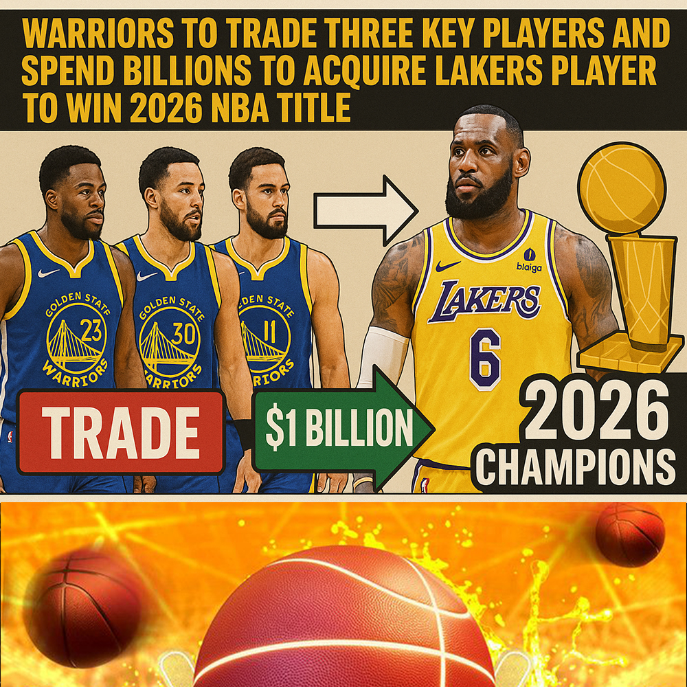 The Warriors have to make a deal to part ways with three of their key players and spend billions of dollars to acquire a player from the Los Angeles Lakers in order to win the 2026 NBA championship.